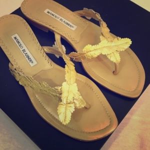 Manolo Blahnik Sandal Gold